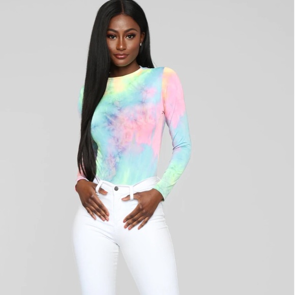 Fashion Nova | Tops | Fashion Nova Tie Dye Bodysuit | Poshmark